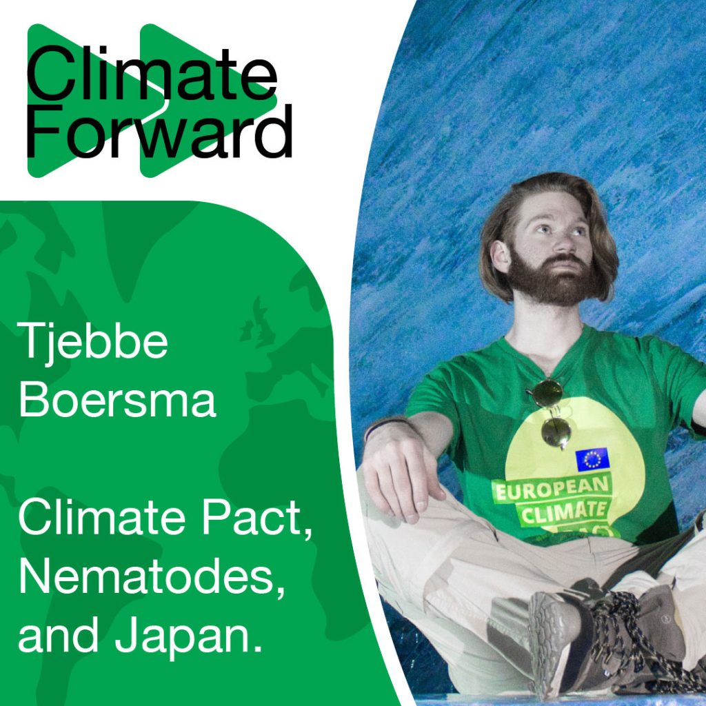 Tjebbe Boersma on the Climate Forward Podcast Logo